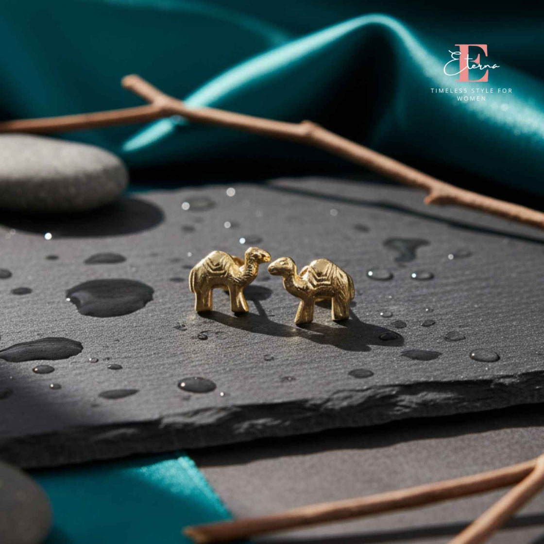 Eterna Desert Charm Brass Studs