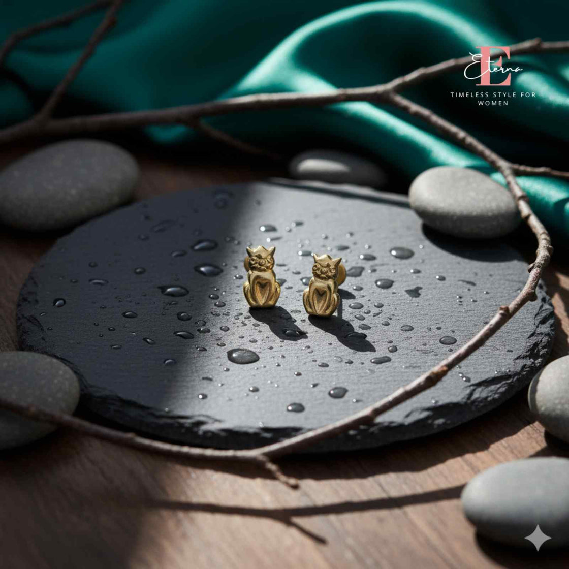 Eterna Paws & Purrr Brass Studs