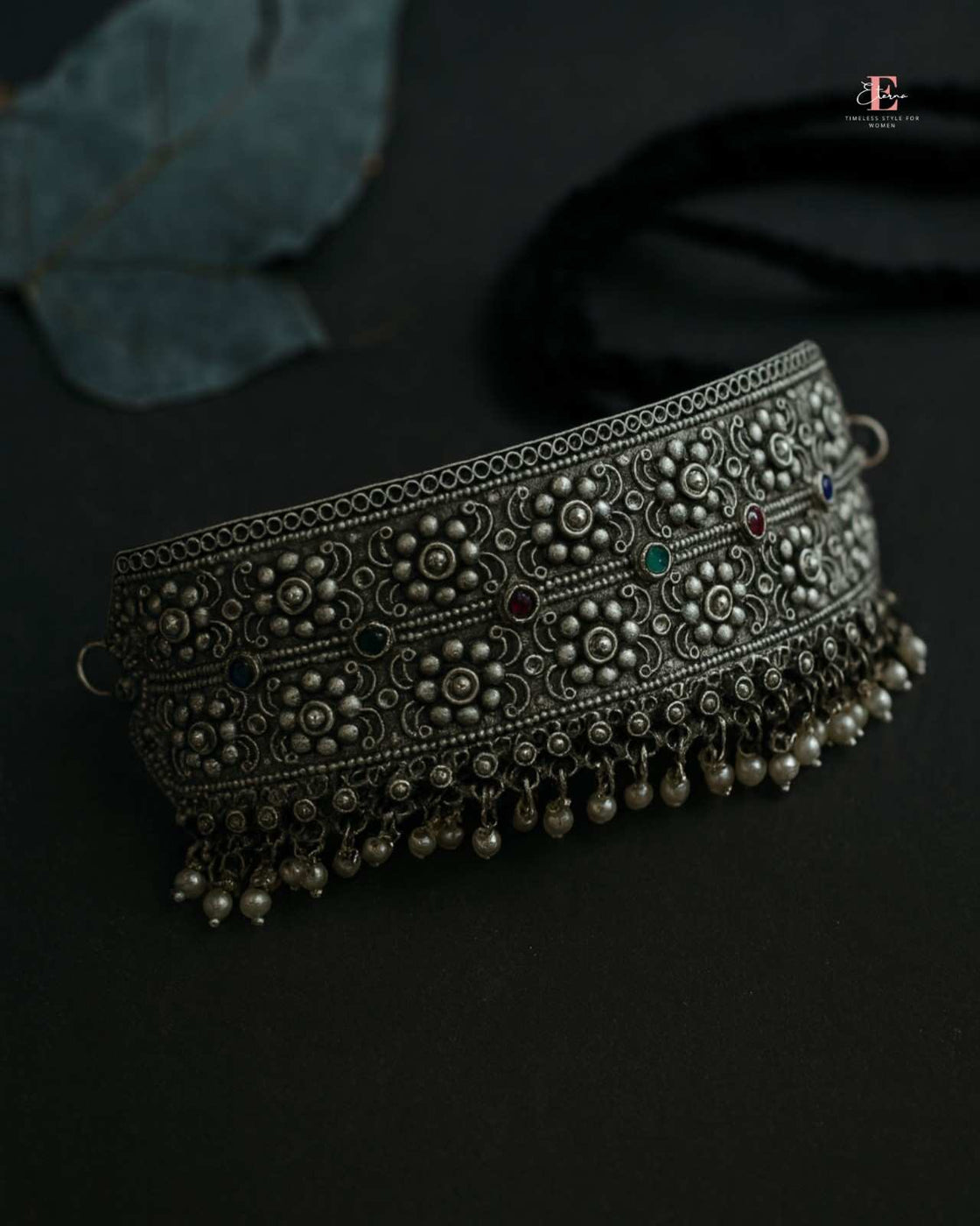 Eterna Royal Vriksha Silver Choker