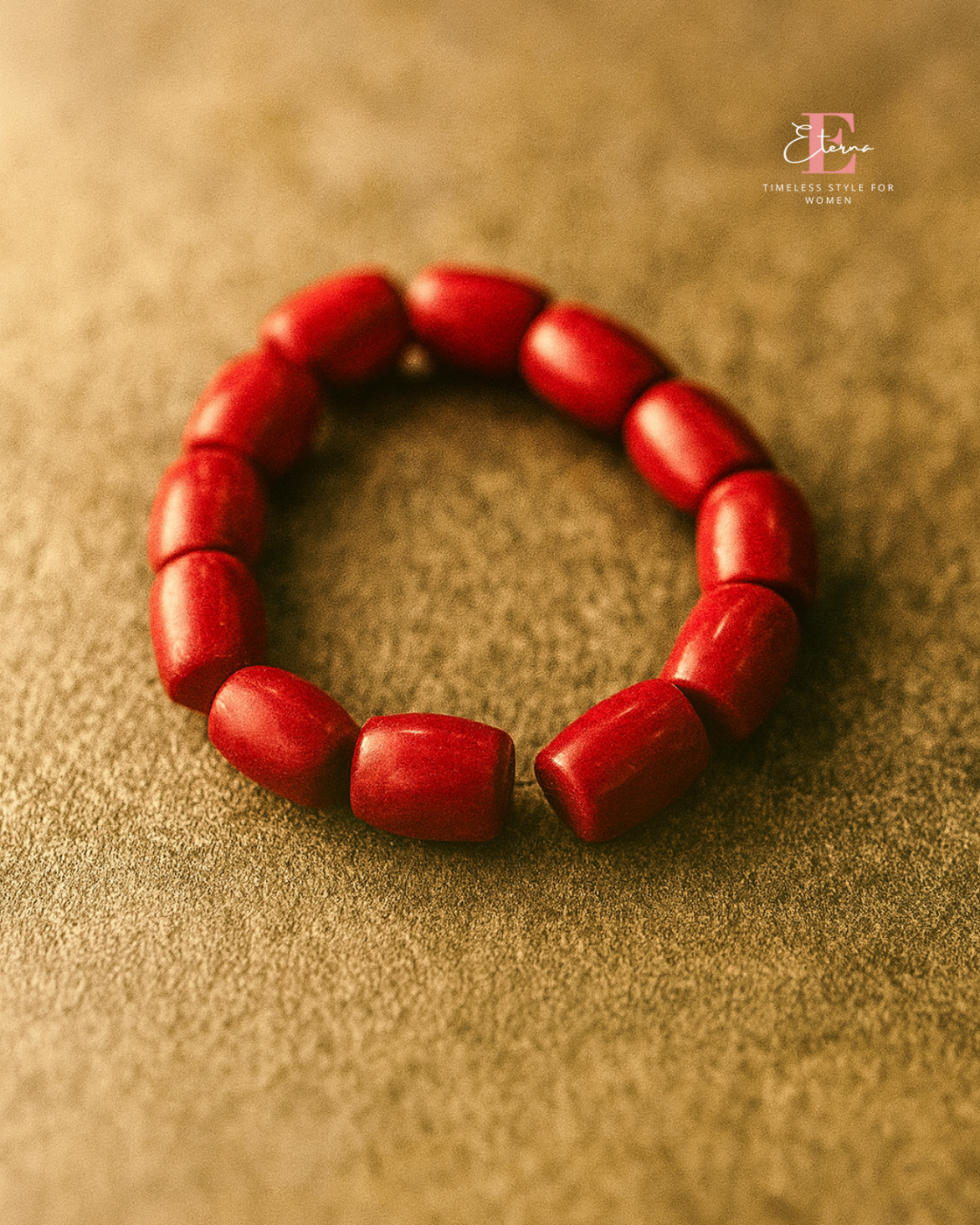 Eterna Sindoori Earth Bead Bracelet