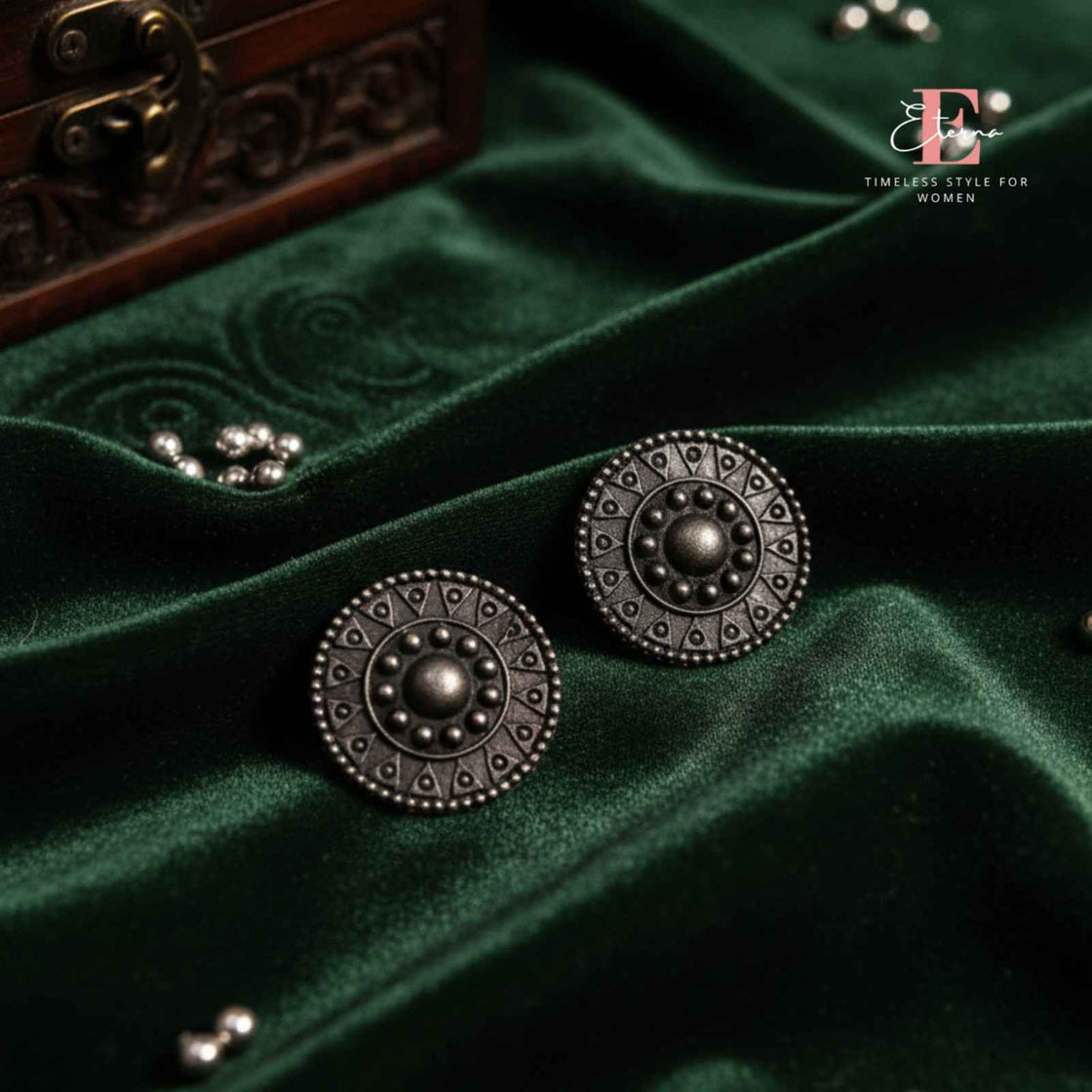 Eterna Tribal Shield Studs