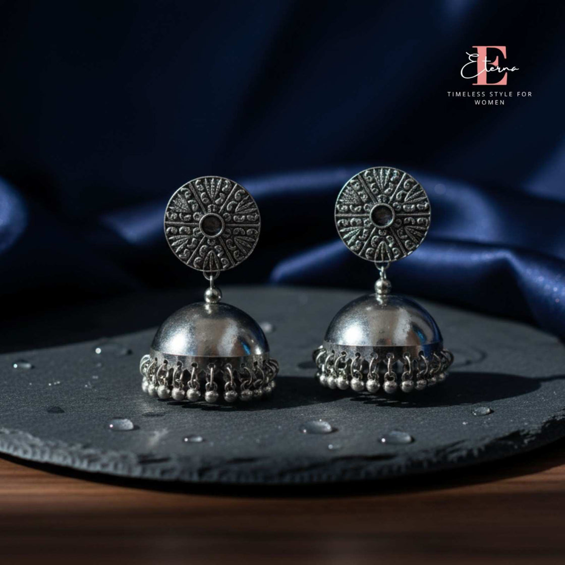 Eterna Tribal Sunburst Jhumkas