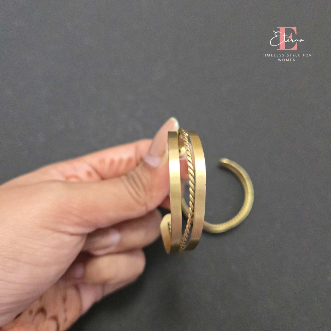 Golden Braided Earing