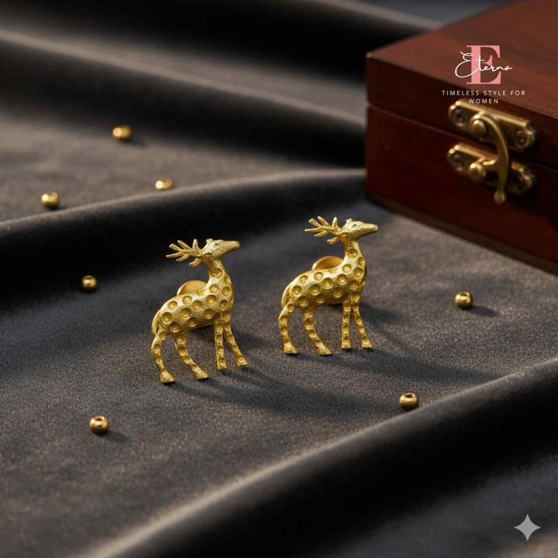 Majestic Stag Charm Earrings