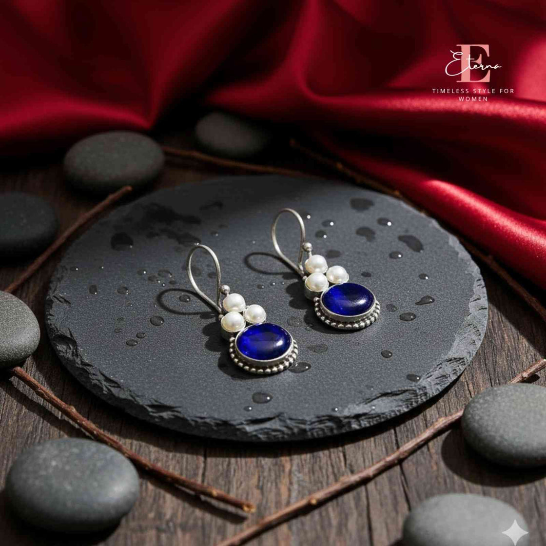 Royal Sapphire Pearl Drops